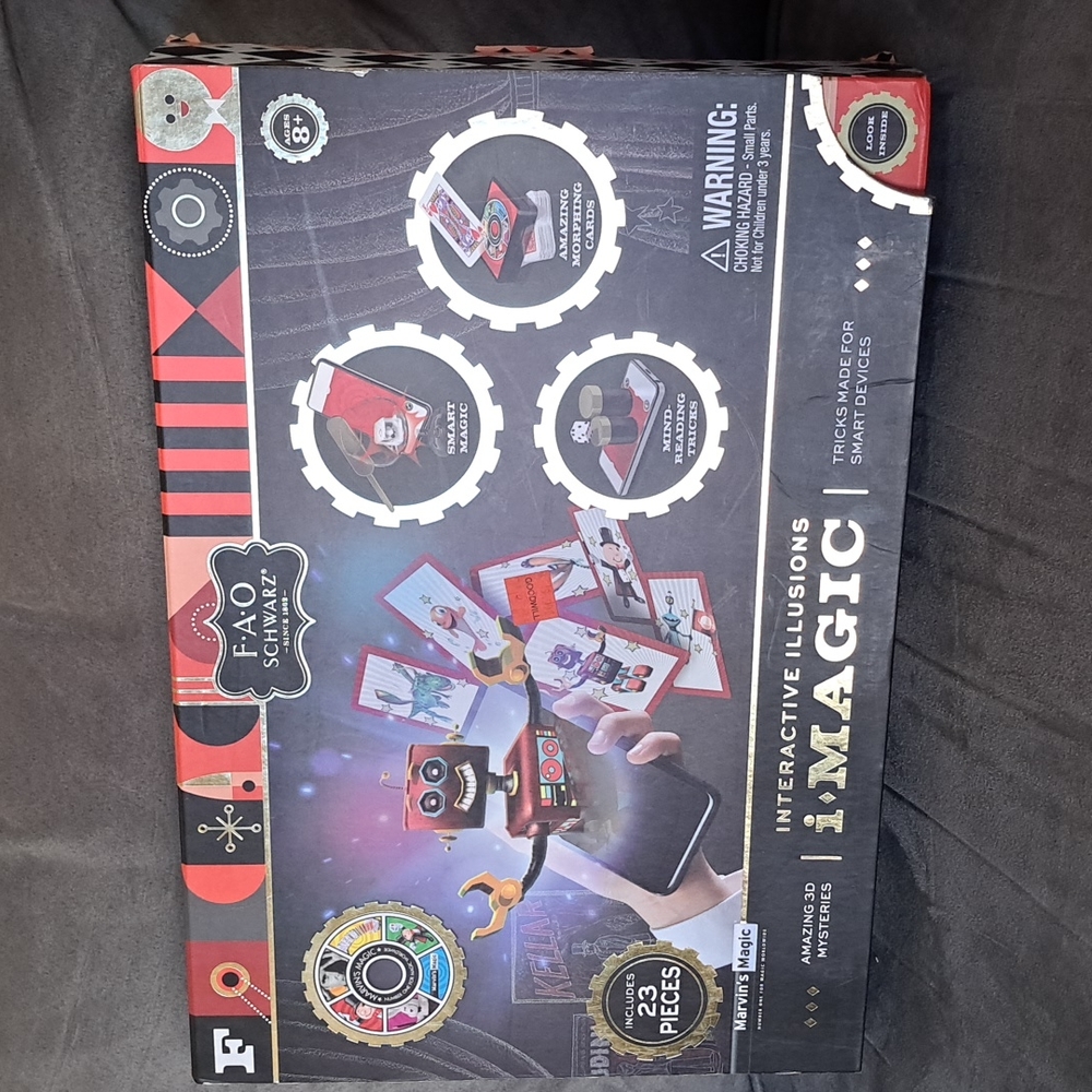 FAO Schwarz 23 piece Interactive Illusions Magic Kit For Smart Devices